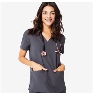NWT Figs - Casma Three-Pocket Scrub Top- M